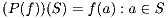 (P(f))(S)={f(a):a \in S}